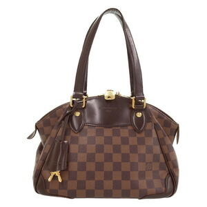 Louis Vuitton Damier Ebene Brown Verona Semi Shoulder Bag